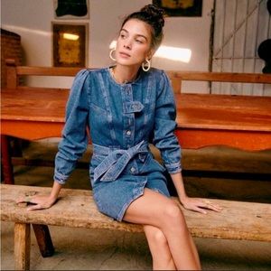 SEZANE Cherine Denim Dress